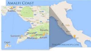 amalfi coast photo tour itinerary map